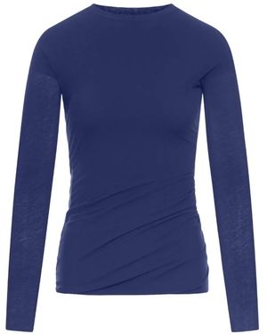 Jil Sander Long-Sleeved Draped Top - Blue