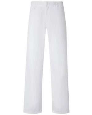 Laminar Elasticated-Waist Trousers - White
