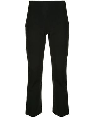 Vince High-Waisted Cropped Trousers - Black