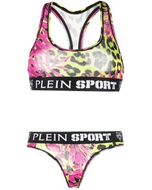 Philipp Plein Logo-Underband Lingerie Set - Grey