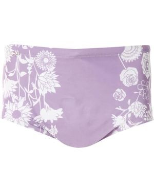 Amir Slama Printed Trunks - Purple