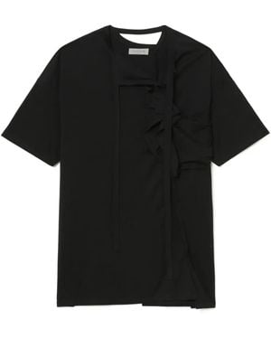 Yohji Yamamoto ジャージー Tシャツ - ブラック