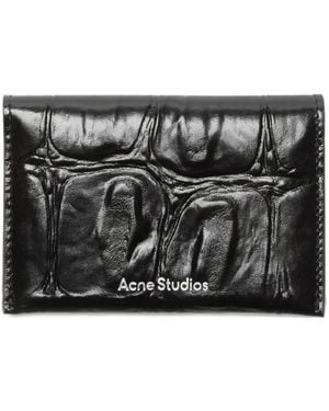 Acne Studios Portacarte Goffrato - Nero