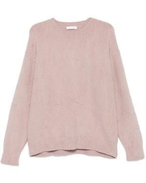 Roberto Collina Brushed Crew-Neck Jumper - Pink