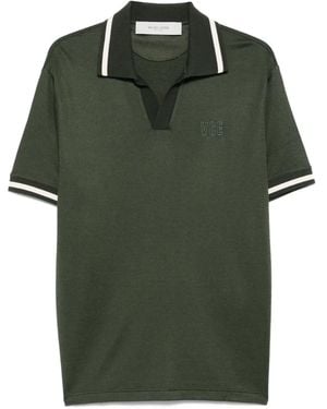 Golden Goose Tipped-Collar Polo Shirt - Green