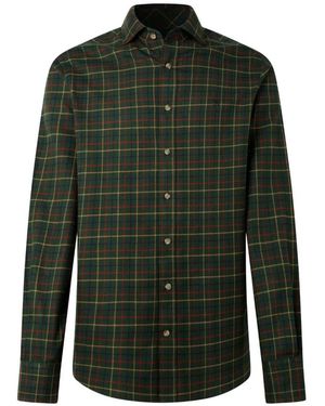 Hackett Checked Shirt - Green