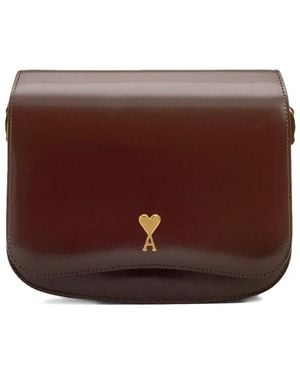 Ami Paris Paris Paris Schultertasche - Braun