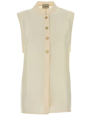 LeKasha Sleeveless Blouse - White