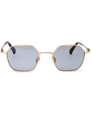 Yohji Yamamoto Geometric-Frame Sunglasses - Metallic