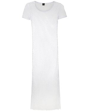 Amir Slama Slits Midi Beach Dress - White