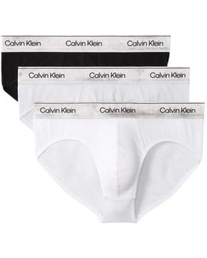 Calvin Klein Logo-Waistband Briefs - White