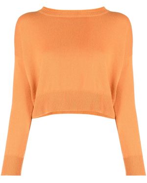 Teddy Cashmere Genova クロップド カシミアセーター - オレンジ