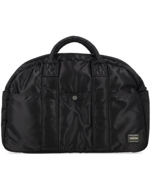 Porter-Yoshida and Co Tanker Logo-Patch Holdall - Black
