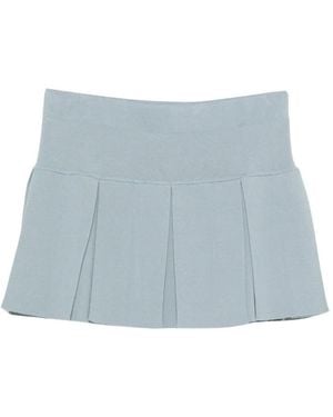 P.A.R.O.S.H. Gonna Pleated Mini Skirt - Blue