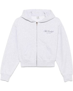 Sporty & Rich The Carlyle Script Hoodie - White