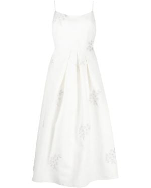 Sachin & Babi Audra Floral-Embroidered Dress - White