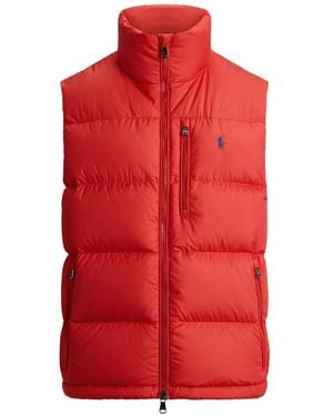 Polo Ralph Lauren Quilted High-Neck Vest - Red
