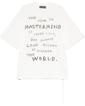 MASTERMIND WORLD T-Shirt À Imprimé Tête De Mort - White