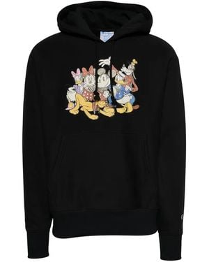 Champion X Disney Mickey & Friends Hoodie - Black