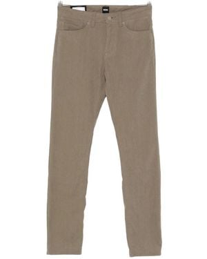 BOSS Corduroy Straight-Leg Trousers - Grey