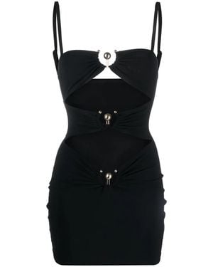 Christopher Esber Mini-Jurk Met Uitgesneden Details - Zwart
