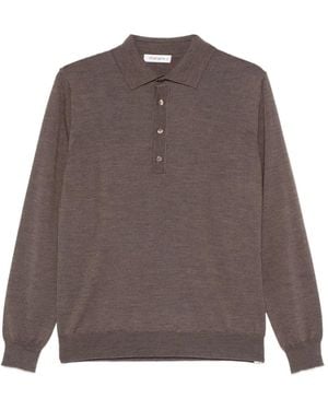 Kangra Buttoned Polo Shirt - Brown