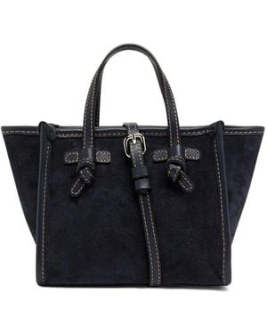 MARCELLA CLUB Contrast-Stitch Tote Bag - Black