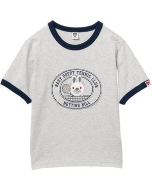 AAPE BY A BATHING AP Graphic-Print Crew Neck T-Shirt - Grey
