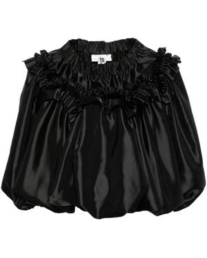 Noir Kei Ninomiya Blusa Con Ruches - Nero