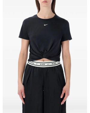 Nike Knot-Detail T-Shirt - Black