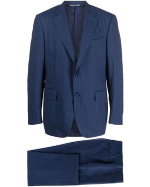 Canali Pinstripe Single-Breasted Suit - Blue