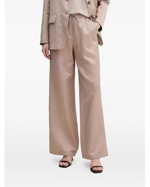 MARC AUREL Drawstring Trousers - Natural