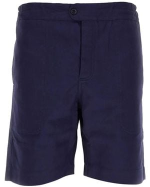 Umbro X Ymc Logo-Patch Shorts - Blue
