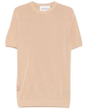Amaranto Open-Knit T-Shirt - Natural