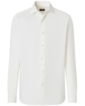 ZEGNA Cashco Overhemd - Wit