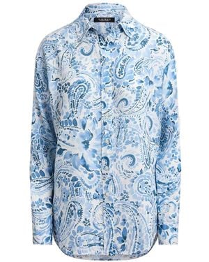 Ralph Lauren Chemise À Motif Cachemire - Blue