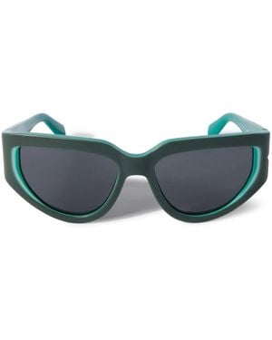 Off-White c/o Virgil Abloh Seward Logo-Print Sunglasses - Blue
