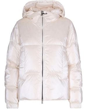 K-Way Hooded Puffer Jacket - Natural