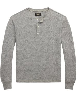 RRL Waffle-Knit Jumper - Grey