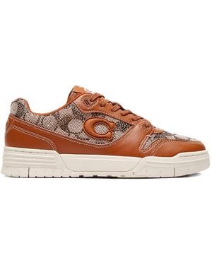 COACH Soho Logo-Applique Trainers - Brown