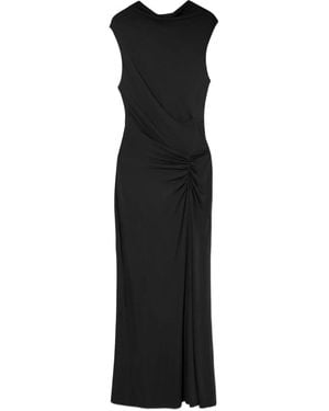 Jonathan Simkhai Robe Mi-Longue Acacia - Black