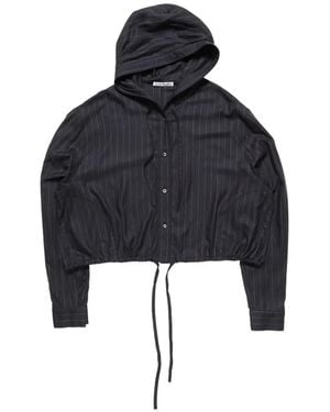 Acne Studios Button-Up Wool Overshirt - Blue