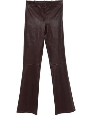 Arma Pantalon En Cuir - Marron