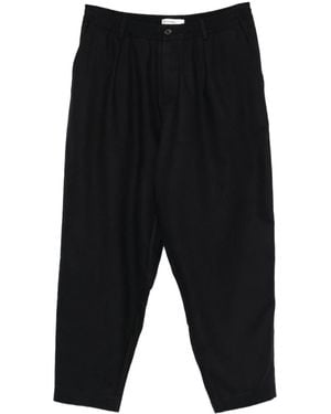 Universal Works Pantalon Fuselé À Pinces - Noir