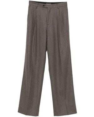 Sandro Pleated-Design Pants - Gray