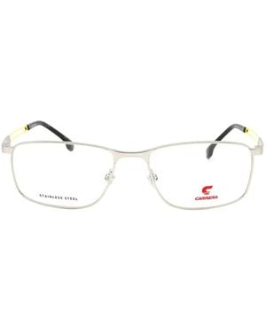 Carrera Brille Mit Eckigem Gestell - Natur