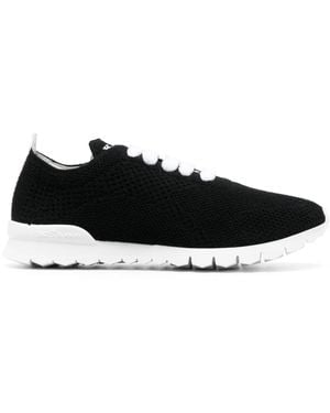 Kiton Fully-Perforated Low-Top Sneakers - Black