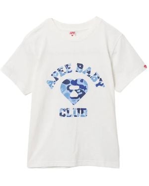 AAPE BY A BATHING AP Graphic Printed T-Shirt - White
