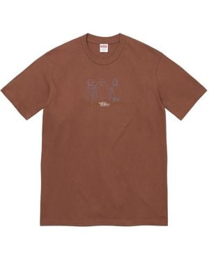 Supreme Three Kings-Graphic T-Shirt - Brown