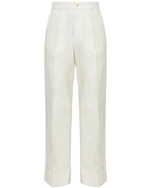 Bally Cuffed Pants - White
